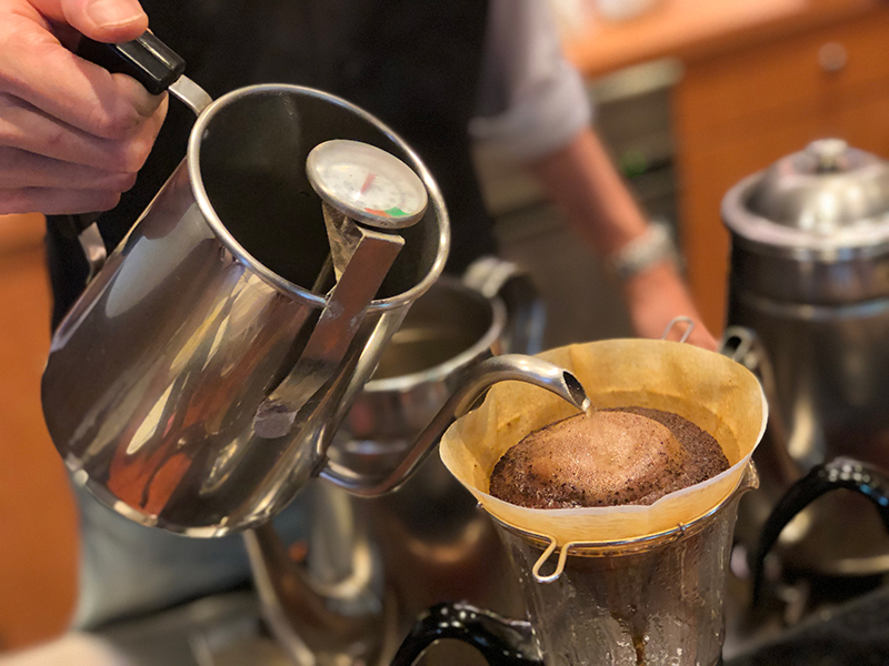 豆や珈楽の本日の日替りコーヒーはドミニカ　カリビアンクイーンです